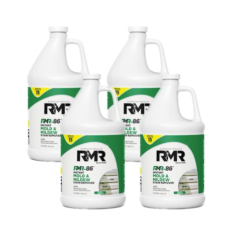 Rmr Solutions RMR-86 INSTANT MOLD & MILDEW STAIN REMOVER GALLON, 4PK RMR86G-4pk